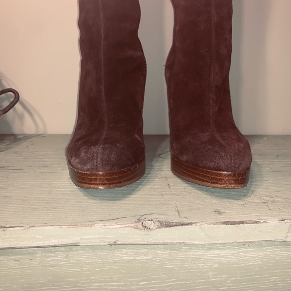 Bakers, suede platform, boots, size 7 brown - Picture 4 of 16